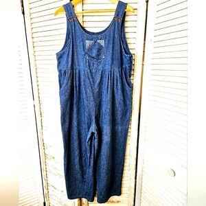 Vintage 80s Denim Jumpsuit/Overalls S
